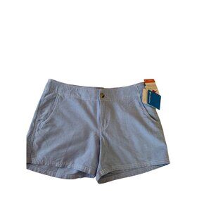 Columbia Womens Blue Casual Shorts Size 10 Cotton Blend Lightweight With Pockets